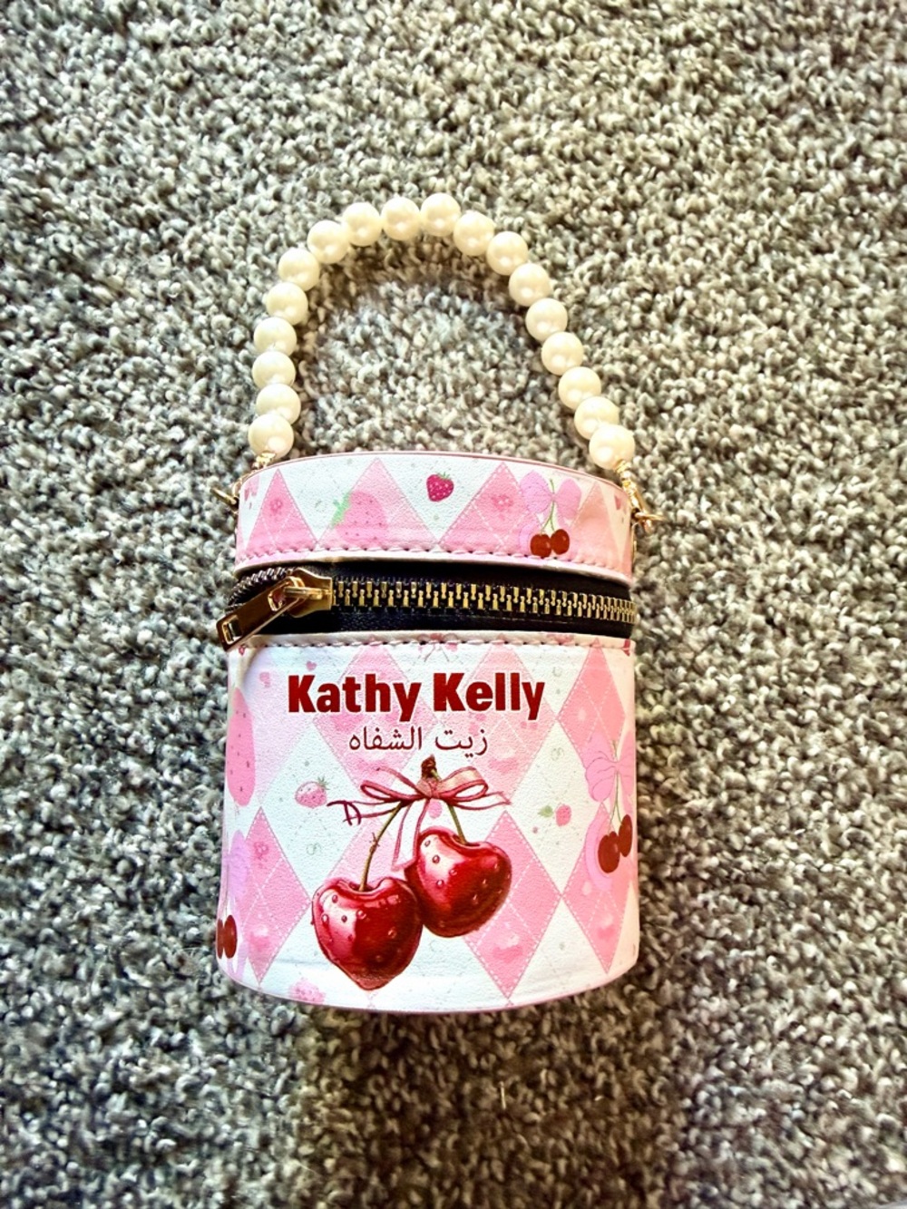 20pc Cherry lipgloss set Kids Wristlet Bag